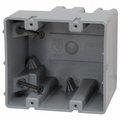 Southwire Electrical Box, 38 cu in, Romex Box, 2 Gang, PVC, Rectangular MSB2G